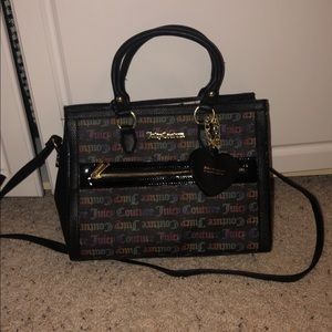 Juicy Couture purse rainbow black brand new